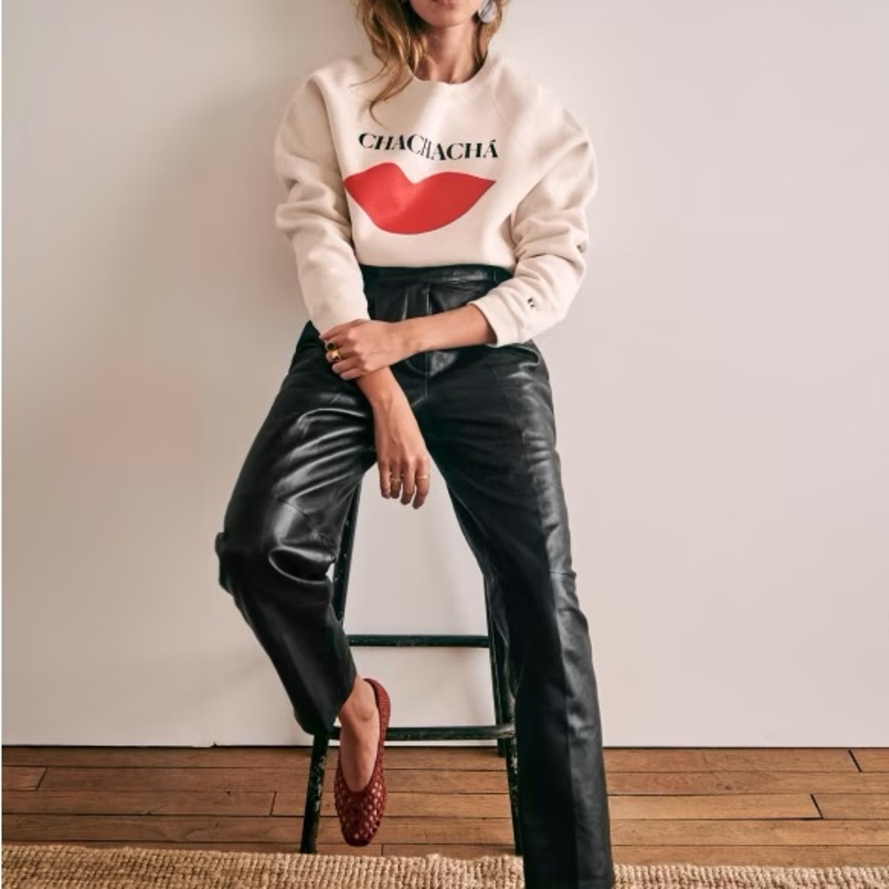 Sezane Francky leather trousers